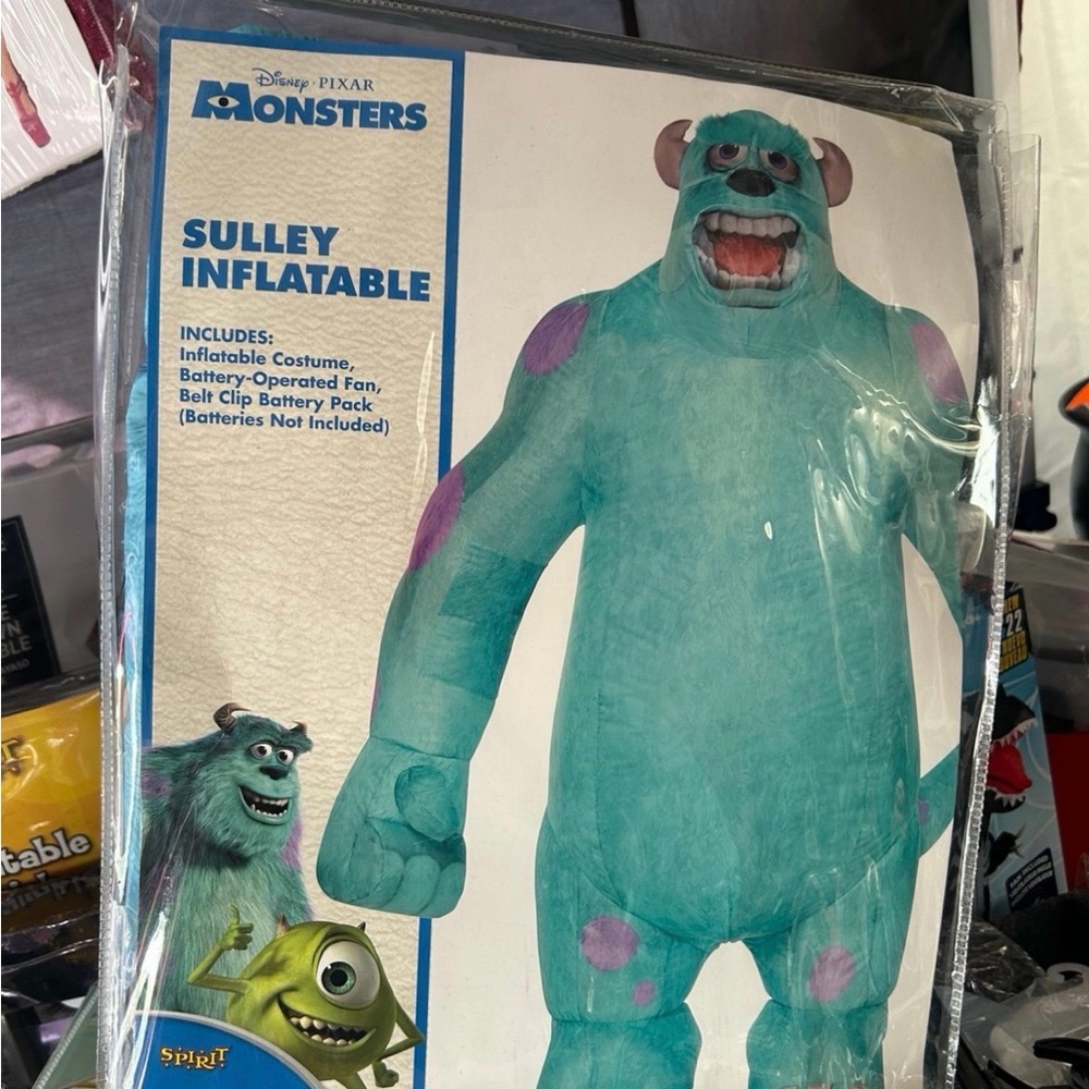 Sulley Inflatable Costume - Monsters Inc - Spirit Halloween- New